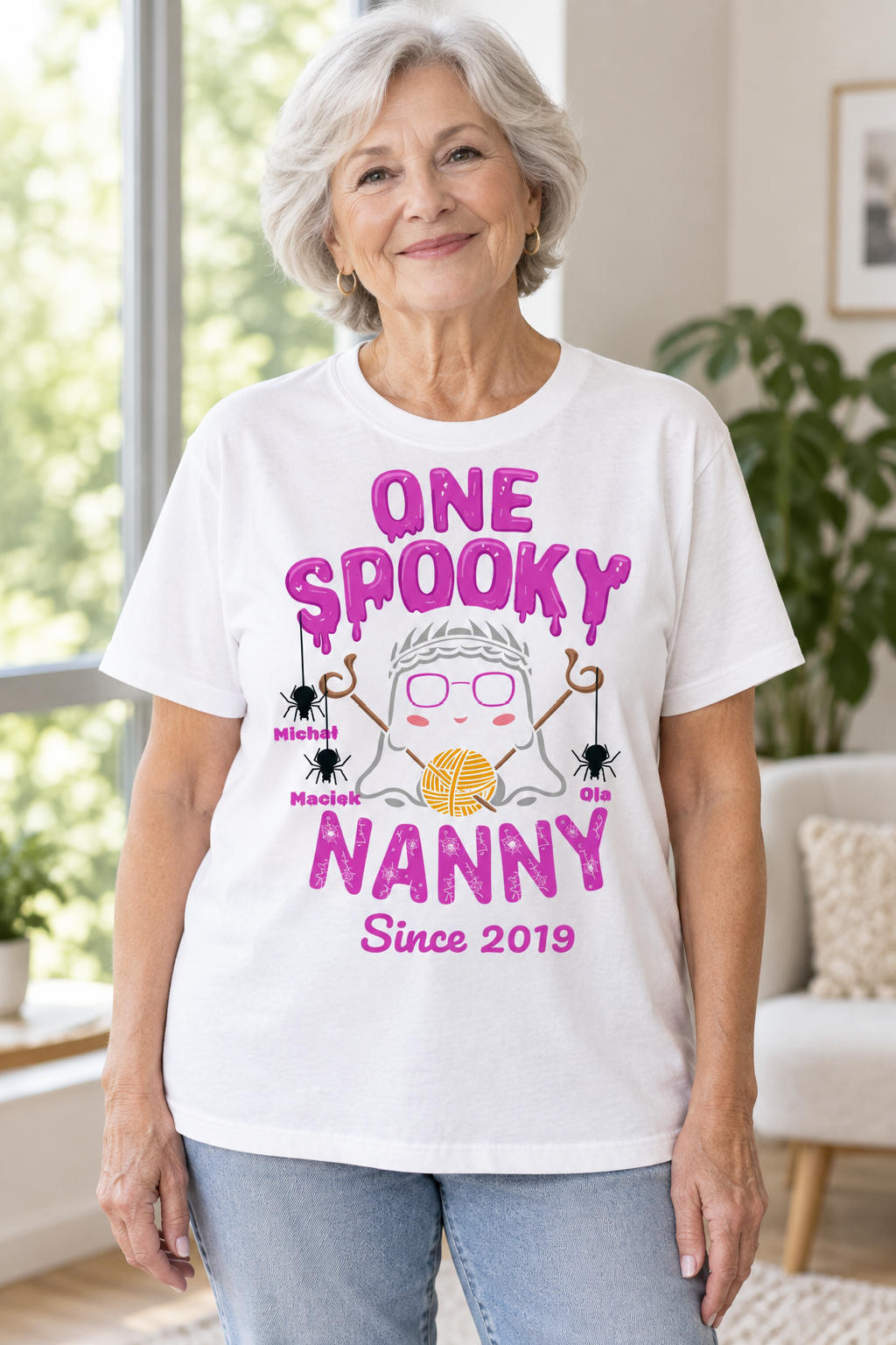 One Spooky Nanny – Koszulka dla upiornie wyjątkowej Babci