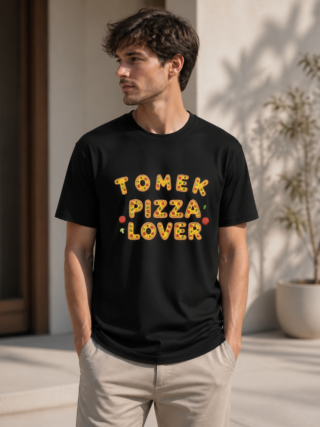 [cc] Pizza Lover – Koszulka dla tych, którzy kochają każdy kawałek życia - Black - front