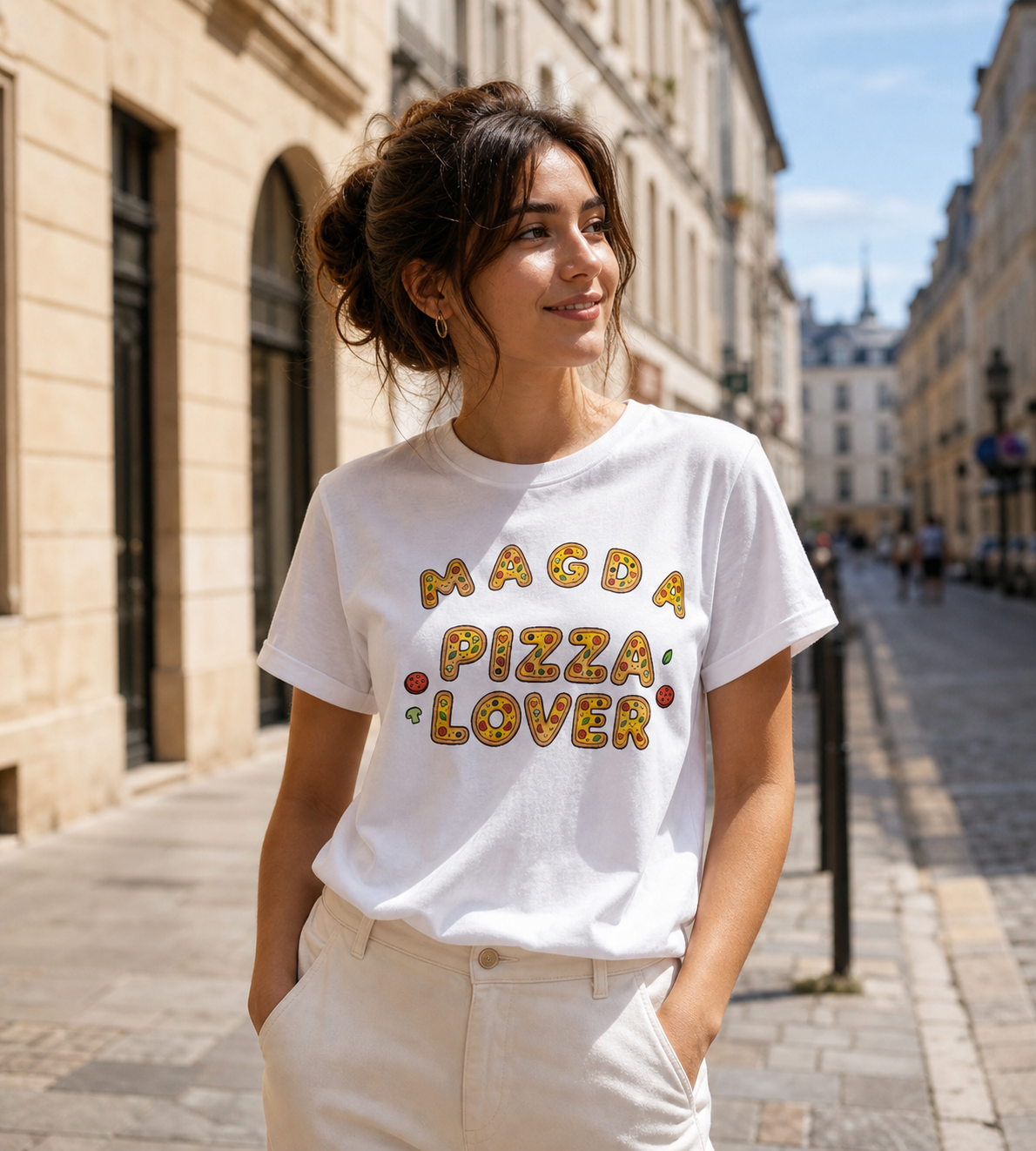 [cc] Pizza Lover – Koszulka dla tych, którzy kochają każdy kawałek życia - White - front