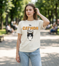 [cc] Cat Mom – koszulka, która należy do jej kotów - White - front