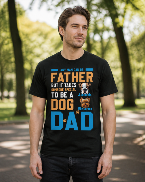 [cc] Dog Dad – Koszulka dla wyjątkowego taty - Black - front