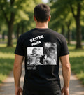 „Bester Papa” – koszulka z rodzinnymi zdjęciami - Czarny - front