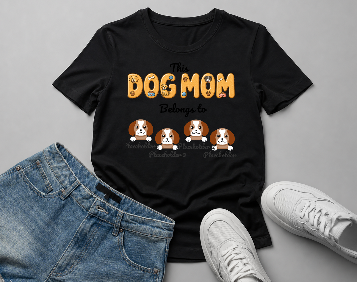 [cc] Dog Mom – koszulka, która należy do jej psów - Black - front