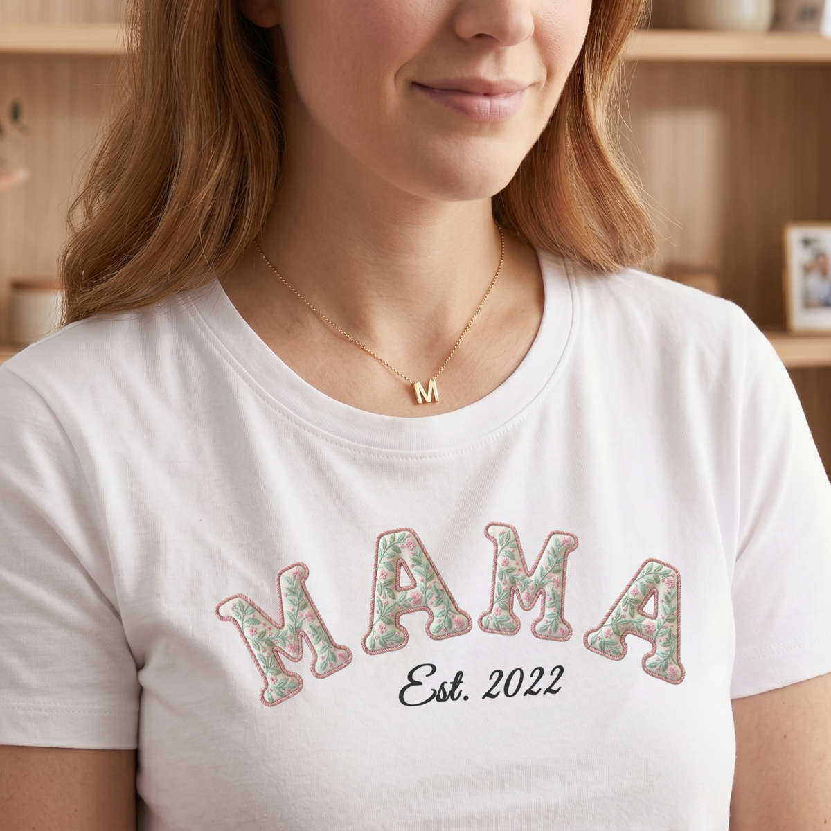 [cc] Haftowany napis z datą – personalizowana koszulka - White - front
