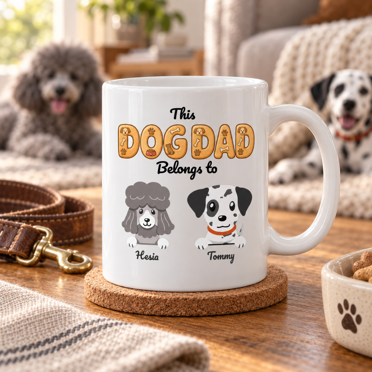 [cc] Dog Dad – Kubek, który należy do jego psów - Biały - wrap